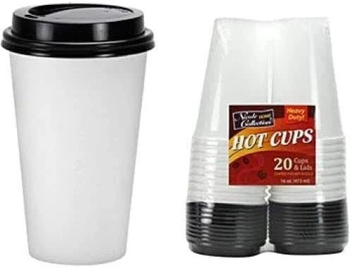 Hot and Cold Paper Cup with Lid 16 oz | 20 ct - Zurchers