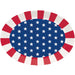 Patriotic Oval Plastic Serving Tray 10”x14” | 1ct - Zurchers
