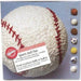 Wilton 'Sports Ball Pan' packaging featuring a large round cake decorated like a white baseball with red stitching. The box also shows five small images of cakes decorated as various sports balls, including a basketball, tennis ball, soccer ball, and volleyball. The front label notes the pan fits any 2-layer cake mix and includes step-by-step instructions.