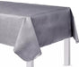 Silver Flannel Backed Vinyl Table Cover 52"x90" | 1ct - Zurchers