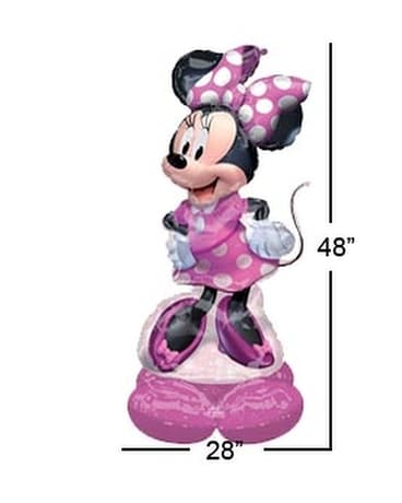 AirLoonz Minnie Mouse Forever Balloon Uninflated 48" | 1 ct - Zurchers
