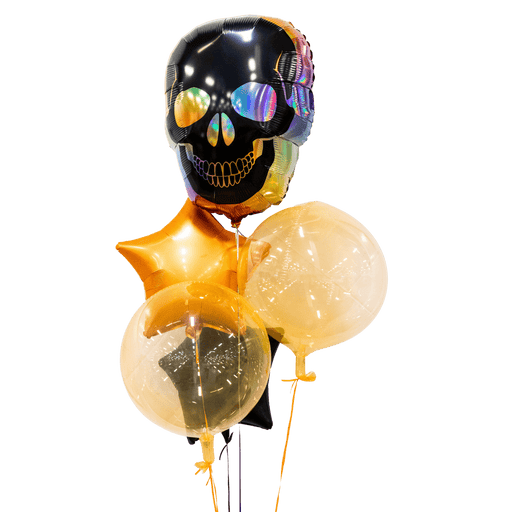 Halloween Opal Skull Balloon Bouquet | 5 pcs - Zurchers