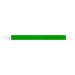 Flat green Tyvek wristband with white adhesive ends, displayed on a transparent background.