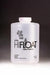 A translucent plastic container labeled 'Ultra Hi-Float Balloon Treatment' with a white screw-top lid. The bottle features minimal black text and a small cluster of printed balloon graphics on the front.