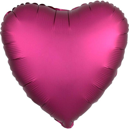 18" Satin Pomegranate Heart | 1 ct - Zurchers