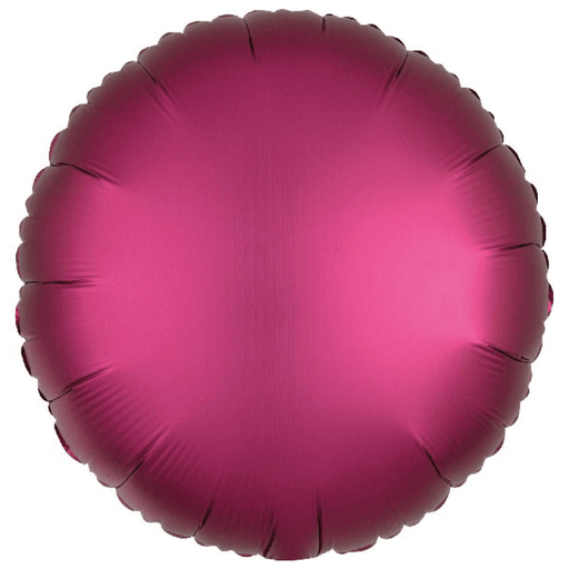 Pomegranate Satin Round Luxe Mylar Balloon 18" | 1 ct - Zurchers