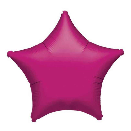 Fuchsia Star Mylar Balloon 18" | 1 ct - Zurchers