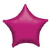 Fuchsia Star Mylar Balloon 18" | 1 ct - Zurchers