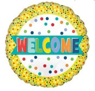 Welcome Lots of Dots Mylar Balloon 18in | 1ct - Zurchers