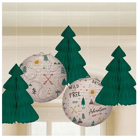 Into The Wilderness Honeycomb Decorations | 5pcs - Zurchers