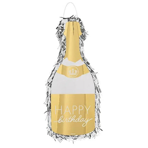 Golden Age Deluxe Champagne Bottle Piñata 20.5" | 1 ct - Zurchers
